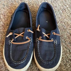 Sperry boat shoes blue denim size 9 women